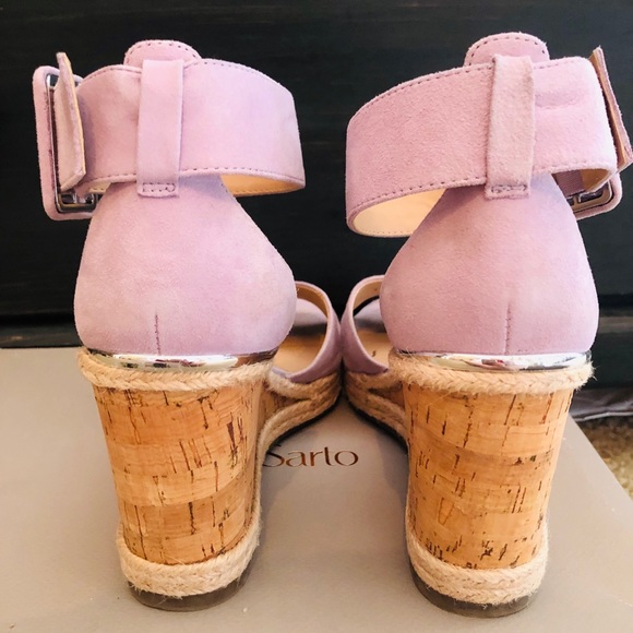 Lavender FRANCO SARTO wedges - Picture 3 of 5